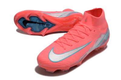 Nike Air Zoom Mercurial Superfly 10 Elite FG High-Tops Soccer Cleats - Red/Silver/Blue