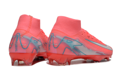 Nike Air Zoom Mercurial Superfly 10 Elite FG High-Tops Soccer Cleats - Red/Silver/Blue