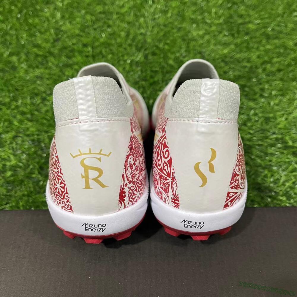 Mizuno Morelia Neo Sala M8 TF Low-Tops Soccer Shoes - White/Red/Yellow