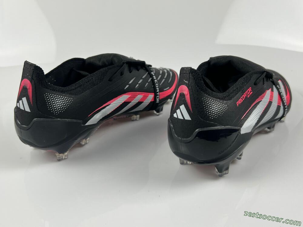 Adidas Predator Elite Foldover Tongue FG Low-Tops Soccer Cleats - Black/White/Red