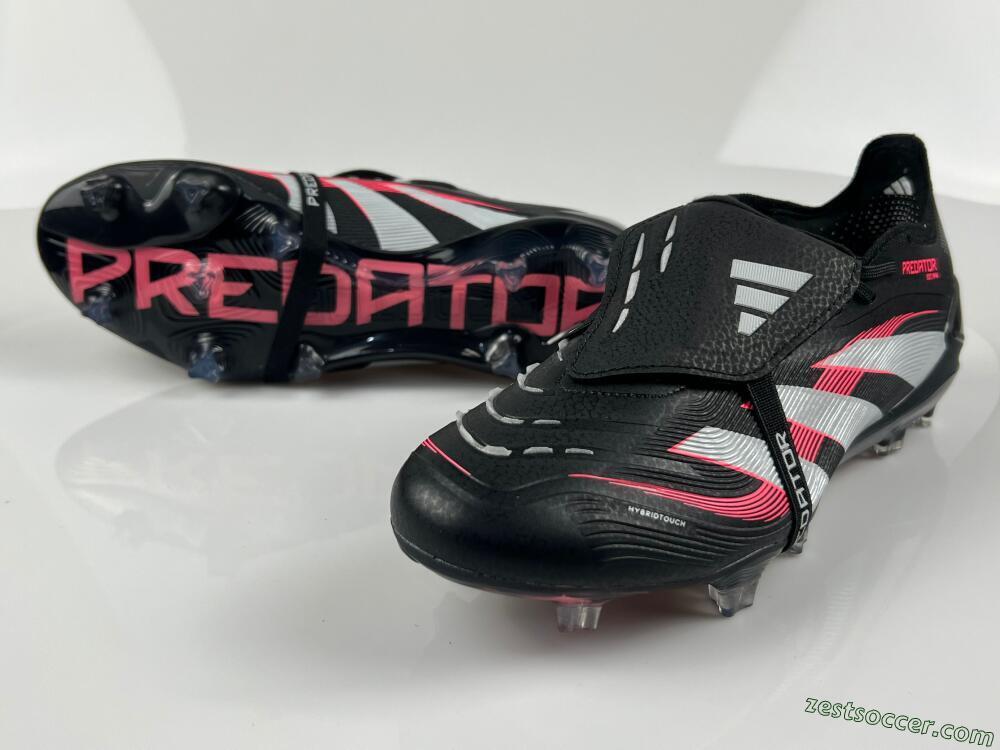 Adidas Predator Elite Foldover Tongue FG Low-Tops Soccer Cleats - Black/White/Red