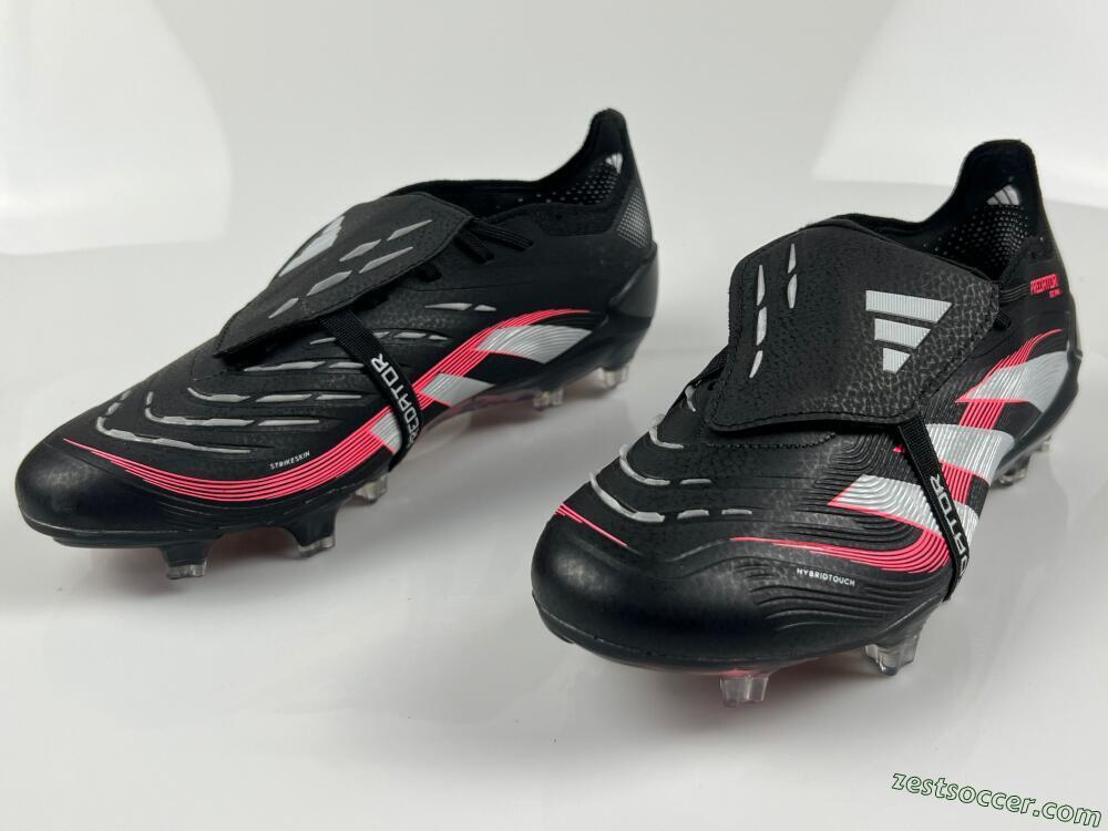 Adidas Predator Elite Foldover Tongue FG Low-Tops Soccer Cleats - Black/White/Red