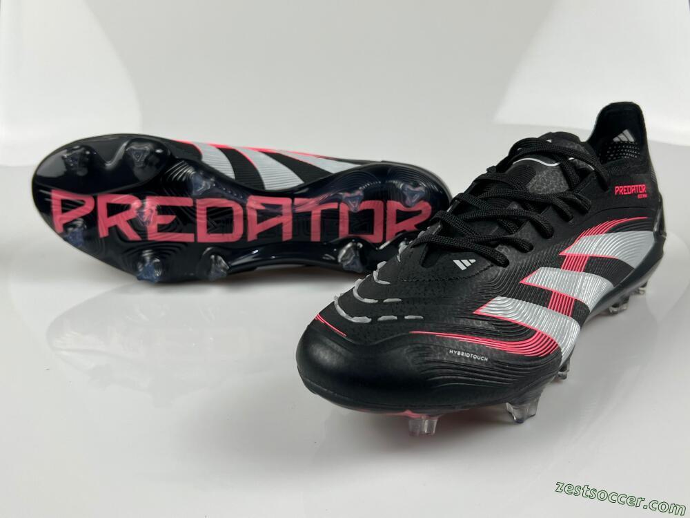 Adidas Predator Elite 24 FG Low-Tops Soccer Cleats - Black/White/Red