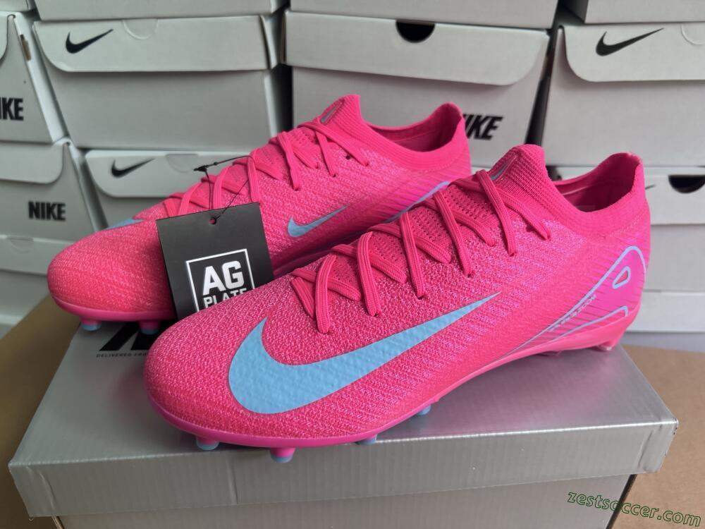 Nike Air Zoom Mercurial Vapor 16 Elite AG Low-Tops Soccer Cleats - Pink/Jade
