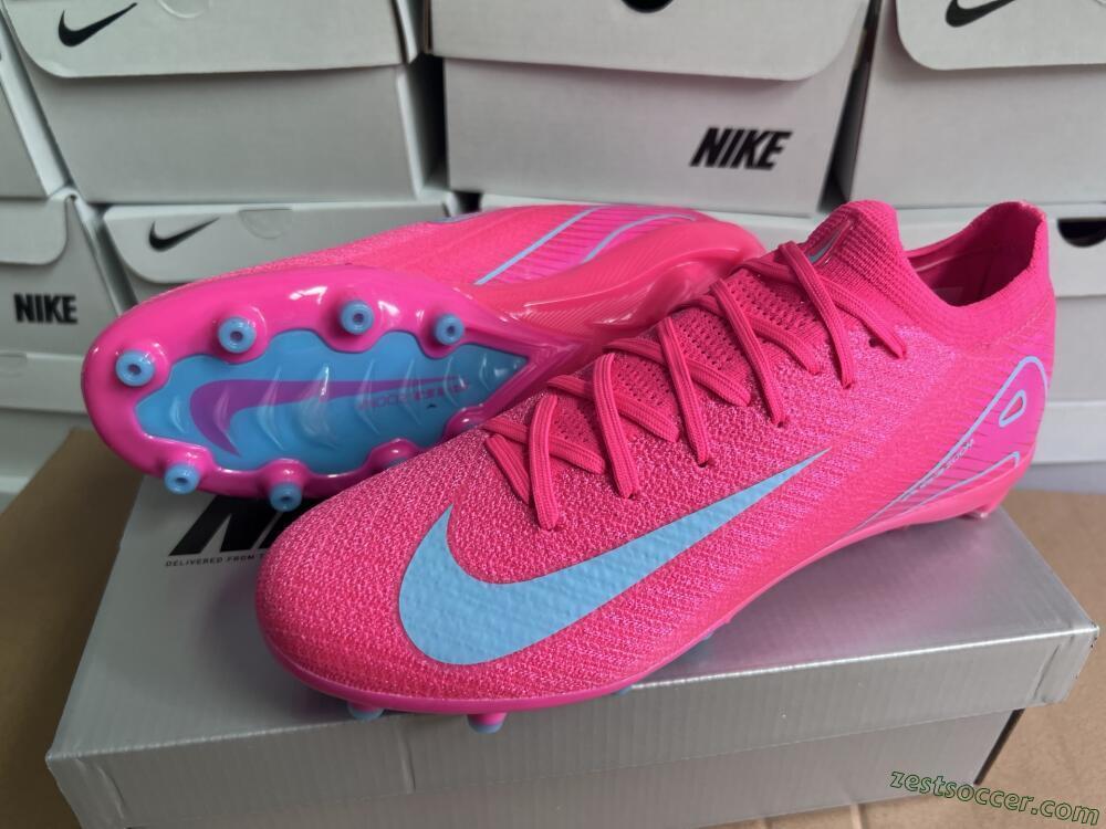 Nike Air Zoom Mercurial Vapor 16 Elite AG Low-Tops Soccer Cleats - Pink/Jade
