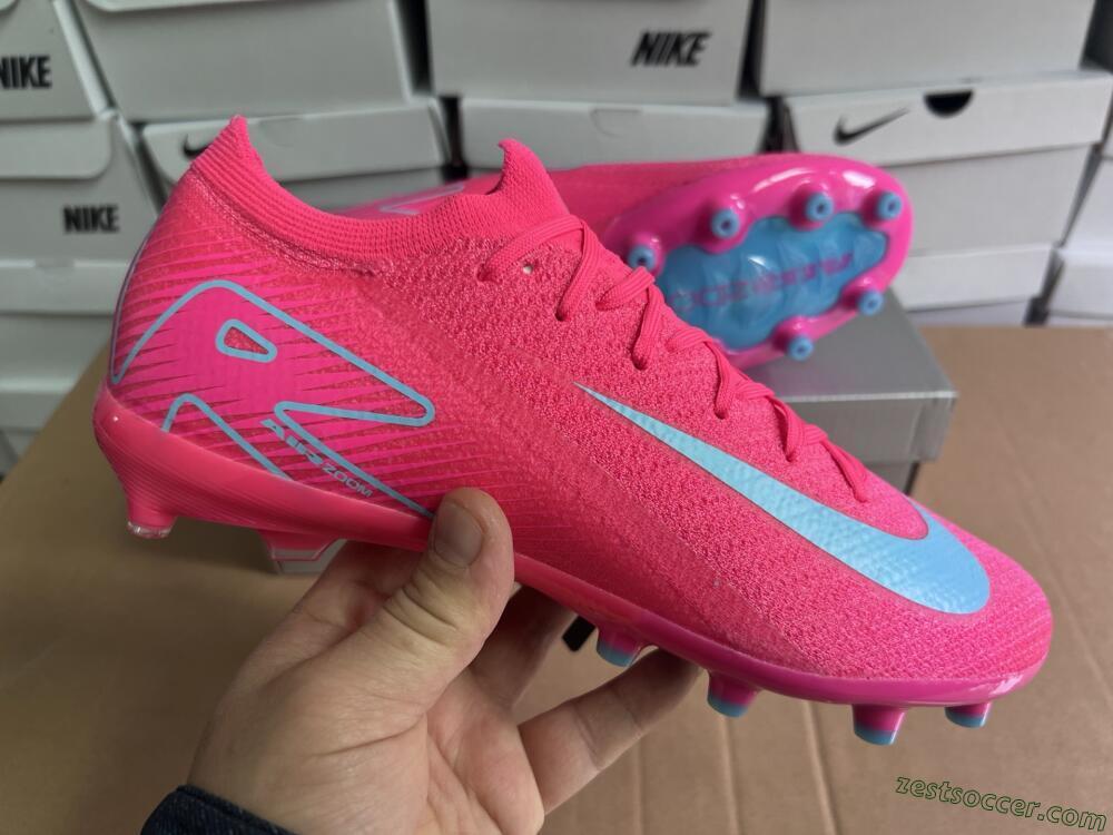 Nike Air Zoom Mercurial Vapor 16 Elite AG Low-Tops Soccer Cleats - Pink/Jade