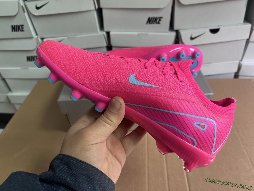 Nike Air Zoom Mercurial Vapor 16 Elite AG Low-Tops Soccer Cleats - Pink/Jade