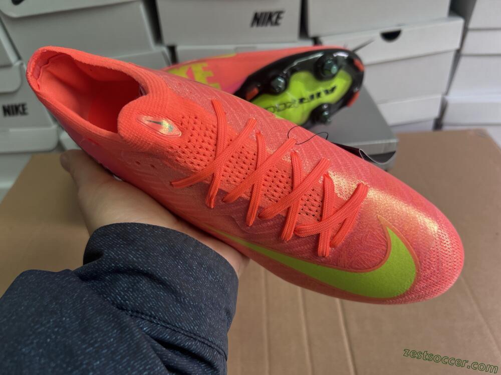 Nike Air Zoom Mercurial Vapor 16 Elite SG Low-Tops Soccer Cleats - Red/Yellow/Black