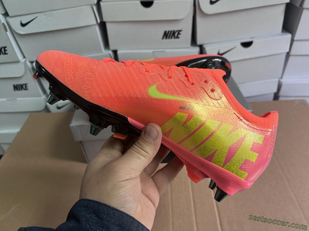Nike Air Zoom Mercurial Vapor 16 Elite SG Low-Tops Soccer Cleats - Red/Yellow/Black