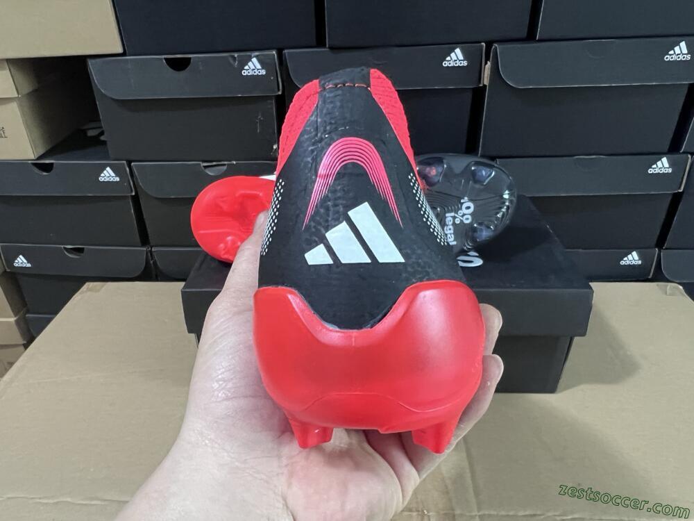 Adidas Predator Laceless Elite 25 FG Low-Tops Soccer Cleats - Black/White/Red