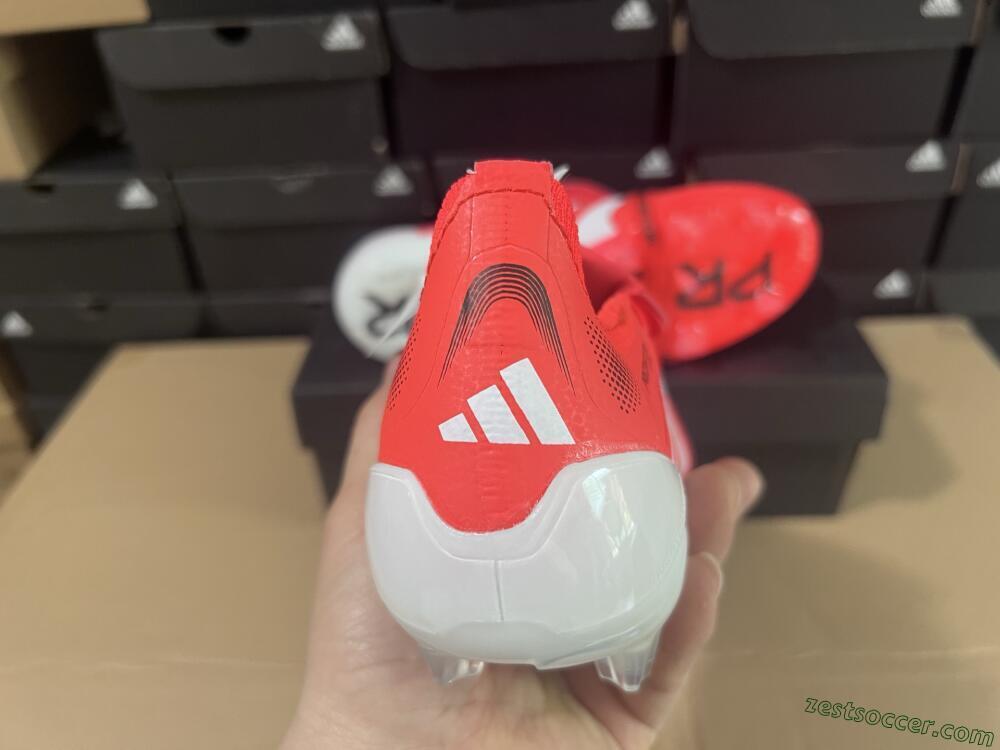 Adidas Predator Elite Foldover Tongue 2025 Pure Victory FG Low-Tops Soccer Cleats - Lucid Red/White/Black
