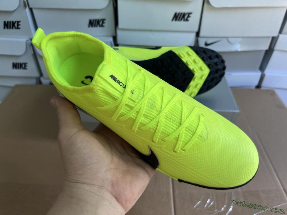 Nike Air Zoom Mercurial Vapor 16 Elite TF Low-Tops Soccer Shoes - Yellow/Black/Silver