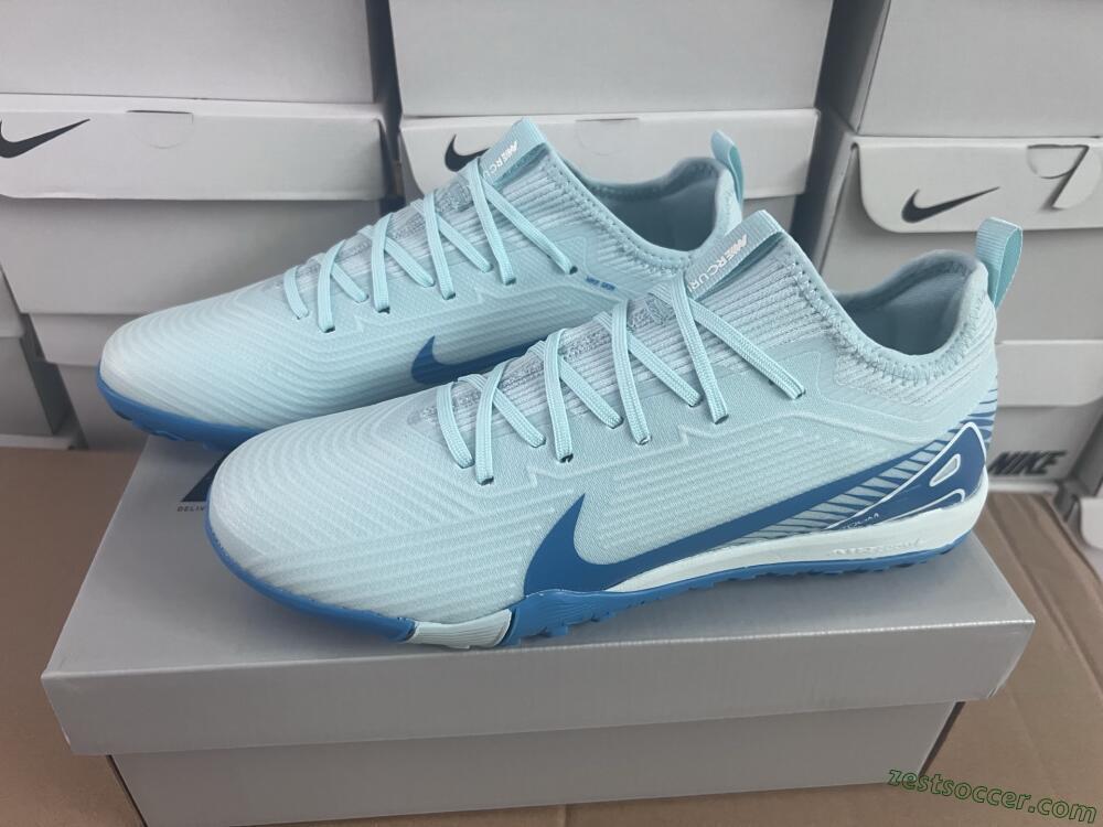Nike Air Zoom Mercurial Vapor 16 Elite TF Low-Tops Soccer Shoes - Jade/Blue/White