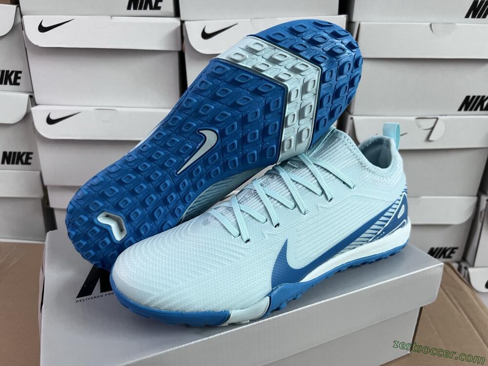 Nike Air Zoom Mercurial Vapor 16 Elite TF Low-Tops Soccer Shoes - Jade/Blue/White