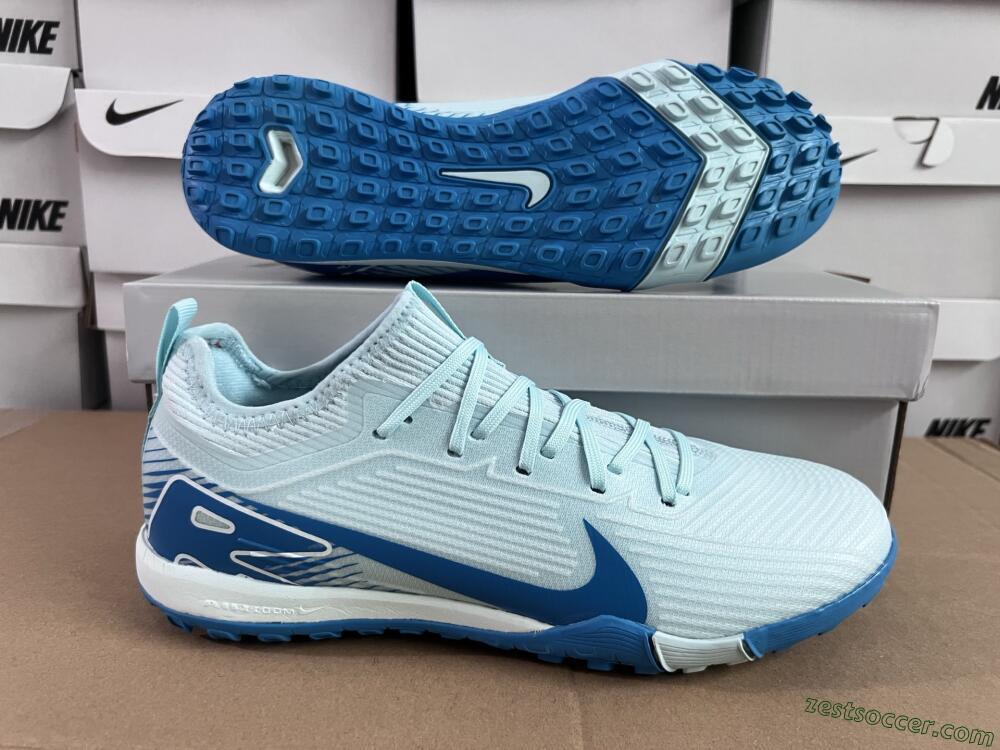 Nike Air Zoom Mercurial Vapor 16 Elite TF Low-Tops Soccer Shoes - Jade/Blue/White