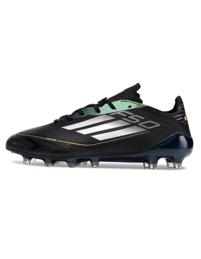 Adidas F50 Elite AG Low-Tops Soccer Cleats - Black/Silver/Gold