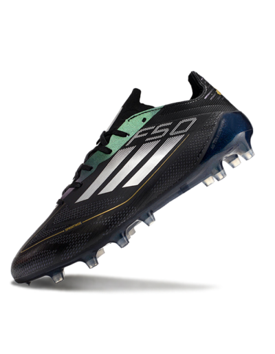 Adidas F50 Elite AG Low-Tops Soccer Cleats - Black/Silver/Gold