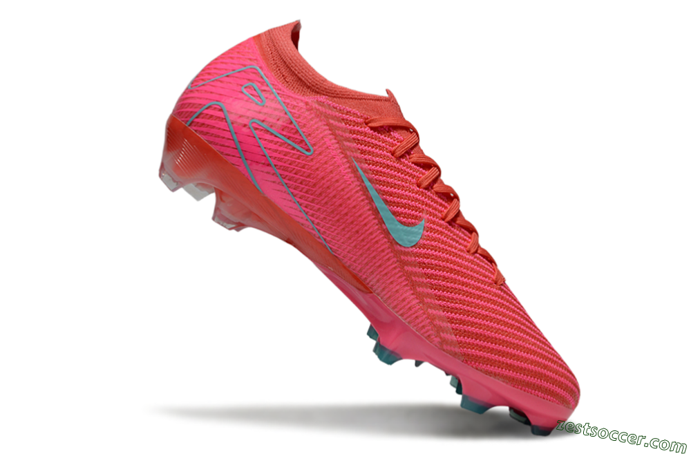 Nike Air Zoom Mercurial Vapor 16 Elite FG Low-Tops Soccer Cleats - Pink/Jade 4
