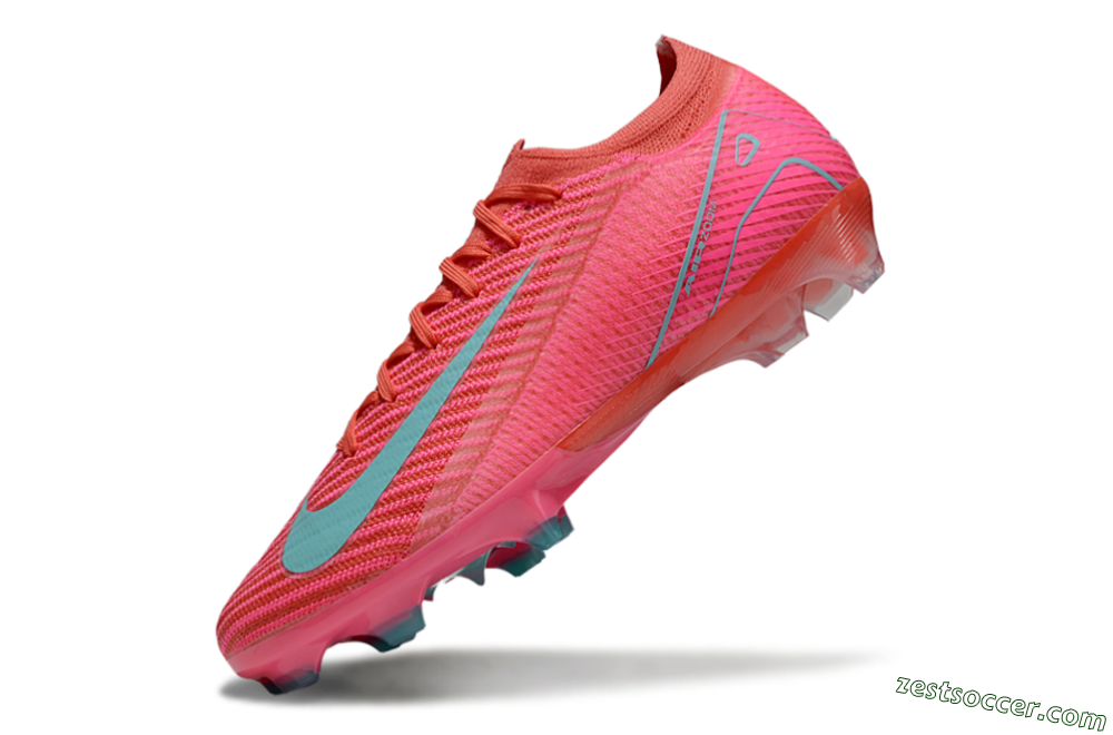 Nike Air Zoom Mercurial Vapor 16 Elite FG Low-Tops Soccer Cleats - Pink/Jade 5