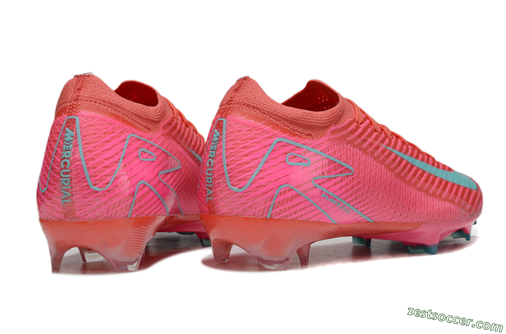 Nike Air Zoom Mercurial Vapor 16 Elite FG Low-Tops Soccer Cleats - Pink/Jade 6