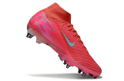 Nike Air Zoom Mercurial Superfly 10 Elite SG High-Tops Soccer Cleats - Pink/Jade