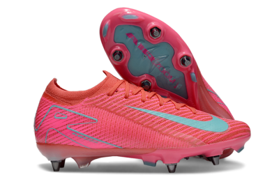 Nike Air Zoom Mercurial Vapor 16 Elite SG Low-Tops Soccer Cleats - Red/Jade/Pink