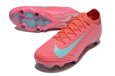 Nike Air Zoom Mercurial Vapor 16 Elite SG Low-Tops Soccer Cleats - Red/Jade/Pink