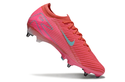 Nike Air Zoom Mercurial Vapor 16 Elite SG Low-Tops Soccer Cleats - Red/Jade/Pink