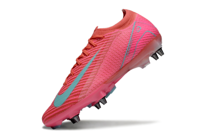 Nike Air Zoom Mercurial Vapor 16 Elite SG Low-Tops Soccer Cleats - Red/Jade/Pink