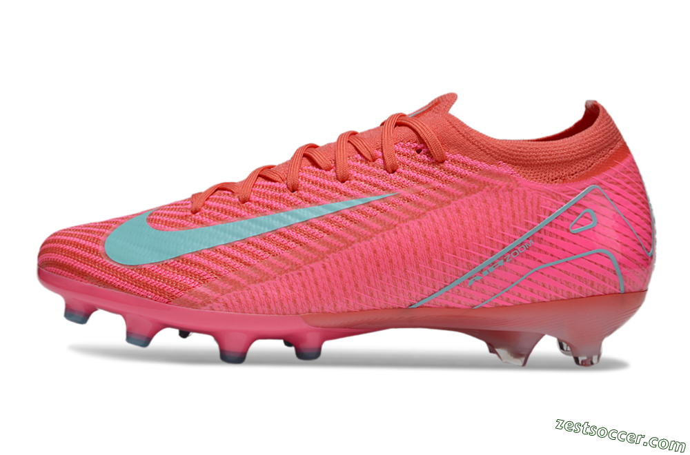 Nike Air Zoom Mercurial Vapor 16 Elite AG Low-Tops Soccer Cleats - Pink/Jade 2