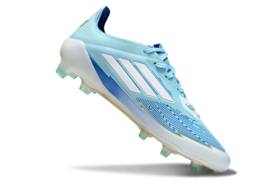 Messi x Adidas F50 Elite FG Low-Tops Soccer Cleats - Blue/Jade/White