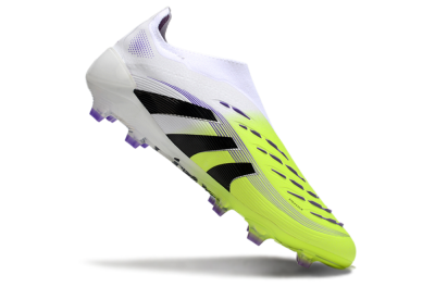 Adidas Predator Elite 25 Laceless FG Low-Tops Soccer Cleats - Yellow/Black/White
