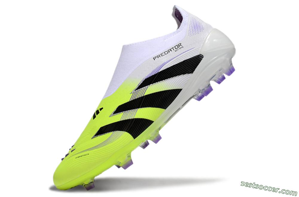 Adidas Predator Elite 25 Laceless FG Low-Tops Soccer Cleats - Yellow/Black/White 5