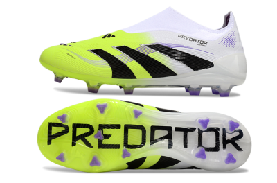 Adidas Predator Elite 25 Laceless FG Low-Tops Soccer Cleats - Yellow/Black/White
