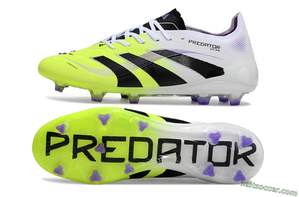 Adidas Predator Elite 25 FG Low-Tops Soccer Cleats - Yellow/Black/White 1