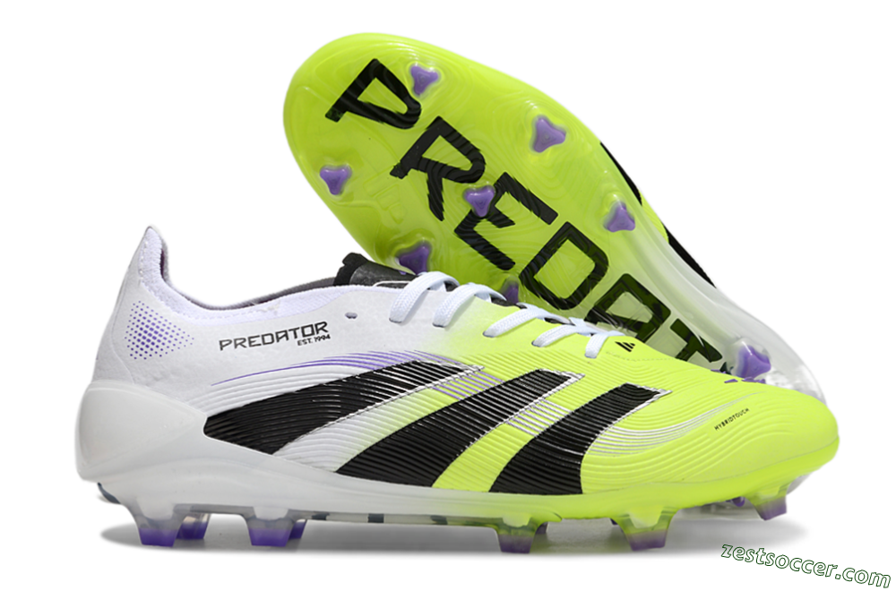 Adidas Predator Elite 25 FG Low-Tops Soccer Cleats - Yellow/Black/White 0