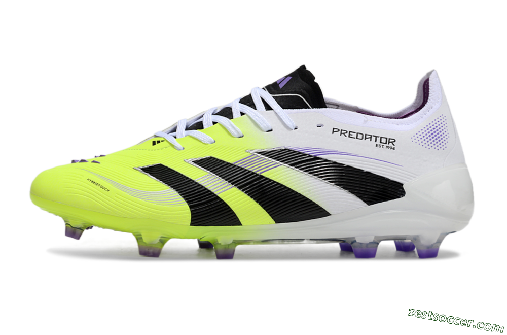 Adidas Predator Elite 25 FG Low-Tops Soccer Cleats - Yellow/Black/White 2