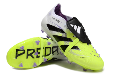Adidas Predator Elite 25 Foldover Tongue FG Low-Tops Soccer Cleats - Yellow/Black/White