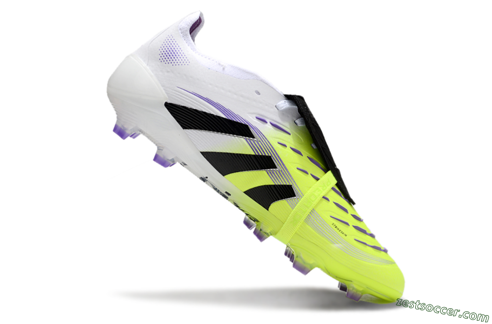 Adidas Predator Elite 25 Foldover Tongue FG Low-Tops Soccer Cleats - Yellow/Black/White 4