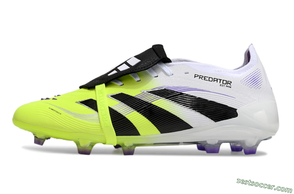 Adidas Predator Elite 25 Foldover Tongue FG Low-Tops Soccer Cleats - Yellow/Black/White 2