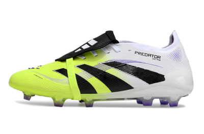 Adidas Predator Elite 25 Foldover Tongue FG Low-Tops Soccer Cleats - Yellow/Black/White