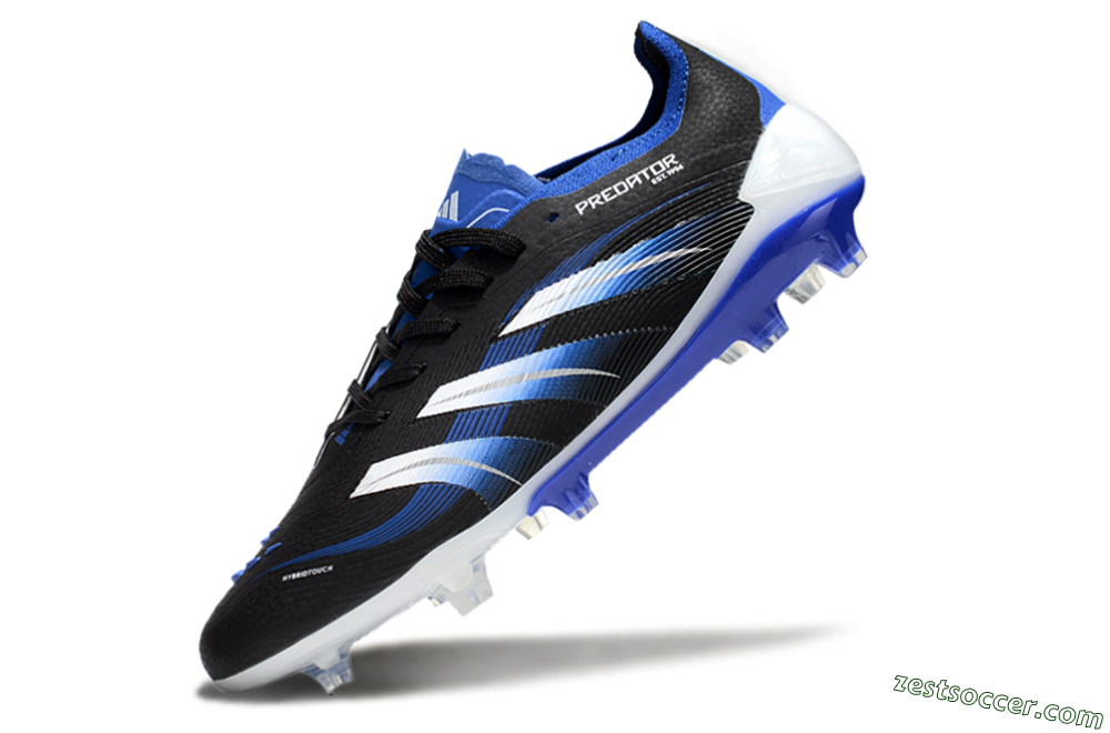 Adidas Predator Elite 25 FG Low-Tops Soccer Cleats - Black/Blue/White 5