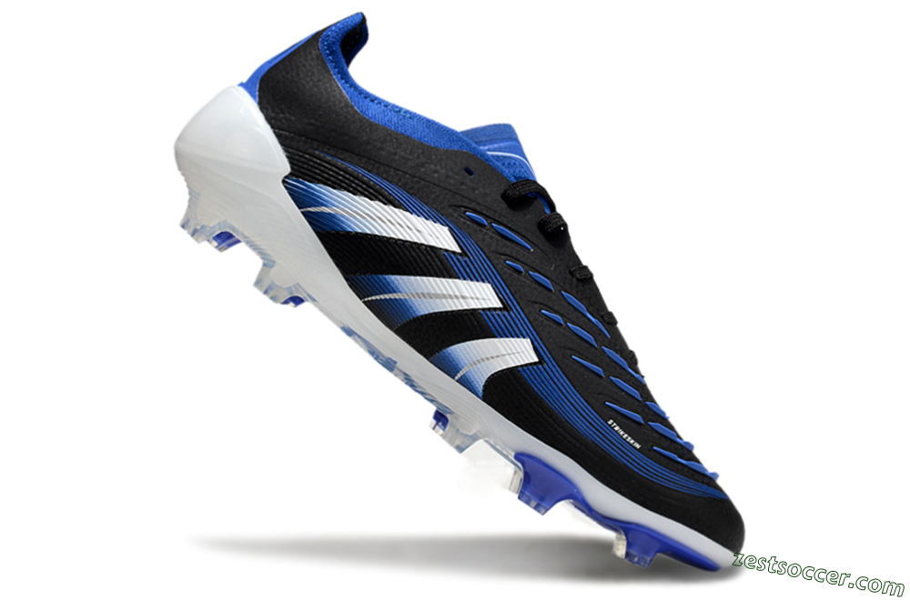 Adidas Predator Elite 25 FG Low-Tops Soccer Cleats - Black/Blue/White 4