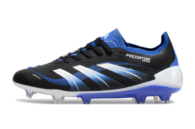 Adidas Predator Elite 25 FG Low-Tops Soccer Cleats - Black/Blue/White