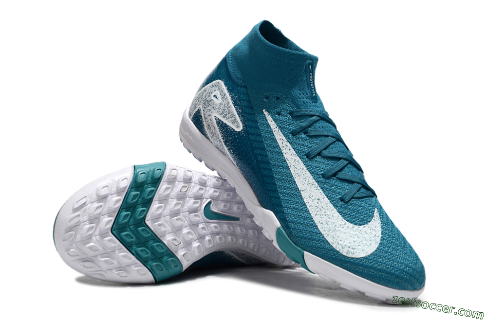 Nike Air Zoom Mercurial Superfly 10 Elite TF High-Tops Soccer Shoes - Blue/White 3