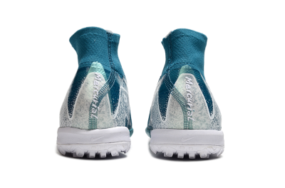 Nike Air Zoom Mercurial Superfly 10 Elite TF High-Tops Soccer Shoes - Blue/White