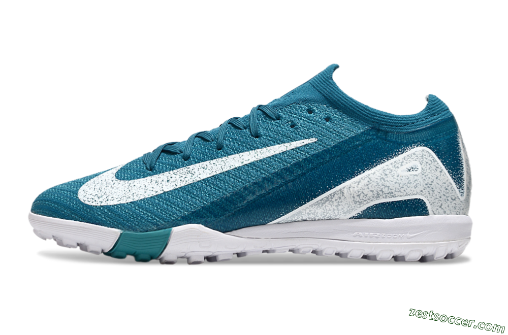Nike Air Zoom Mercurial Vapor 16 Elite TF Low-Tops Soccer Shoes - Blue/White 2