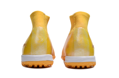 Nike Air Zoom Mercurial Superfly 10 Elite TF High-Tops Soccer Shoes - Yellow/White