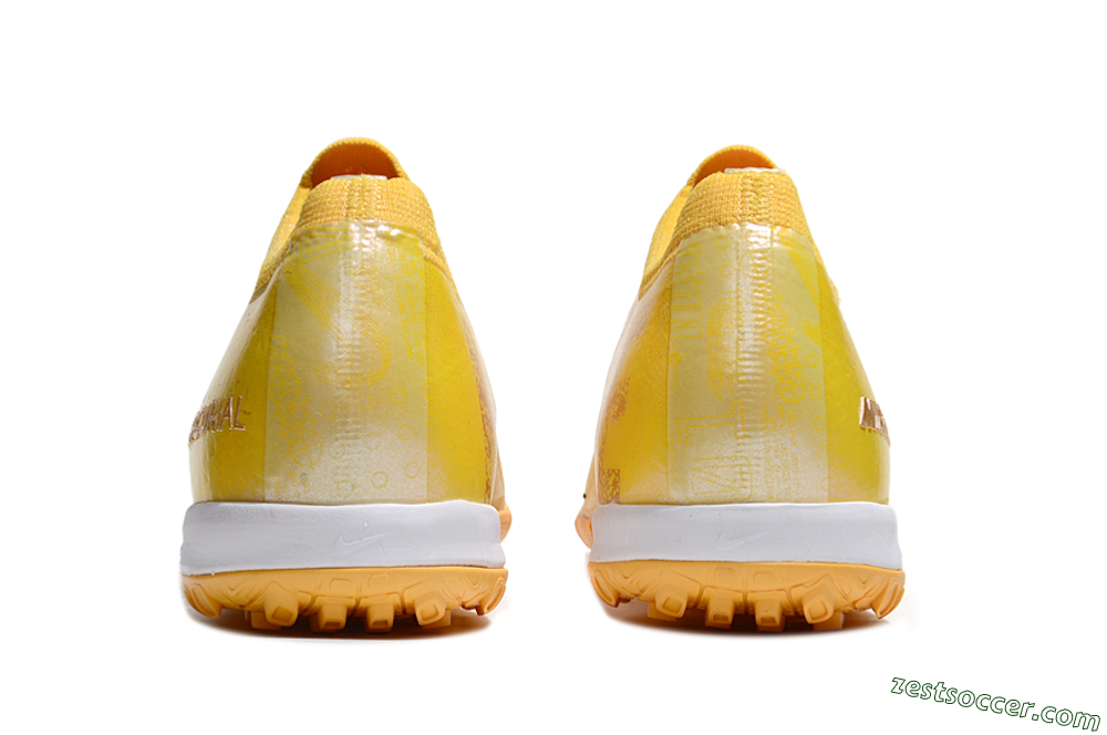 Nike Air Zoom Mercurial Vapor 16 Elite TF Low-Tops Soccer Shoes - Yellow/White 5