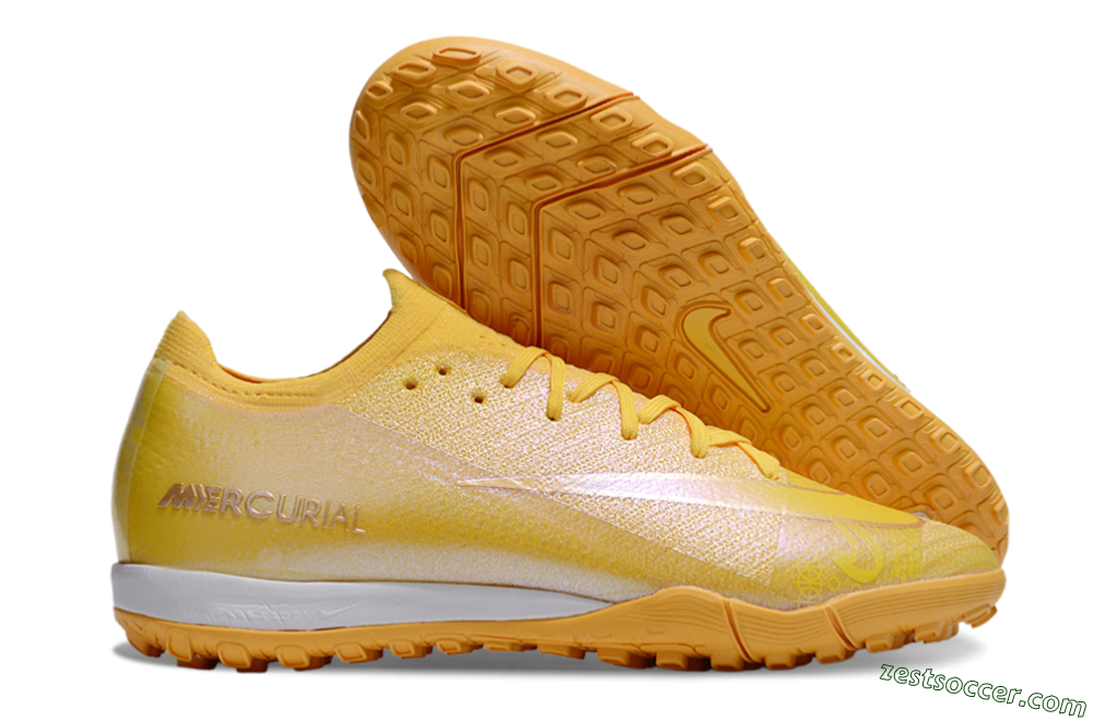 Nike Air Zoom Mercurial Vapor 16 Elite TF Low-Tops Soccer Shoes - Yellow/White 0